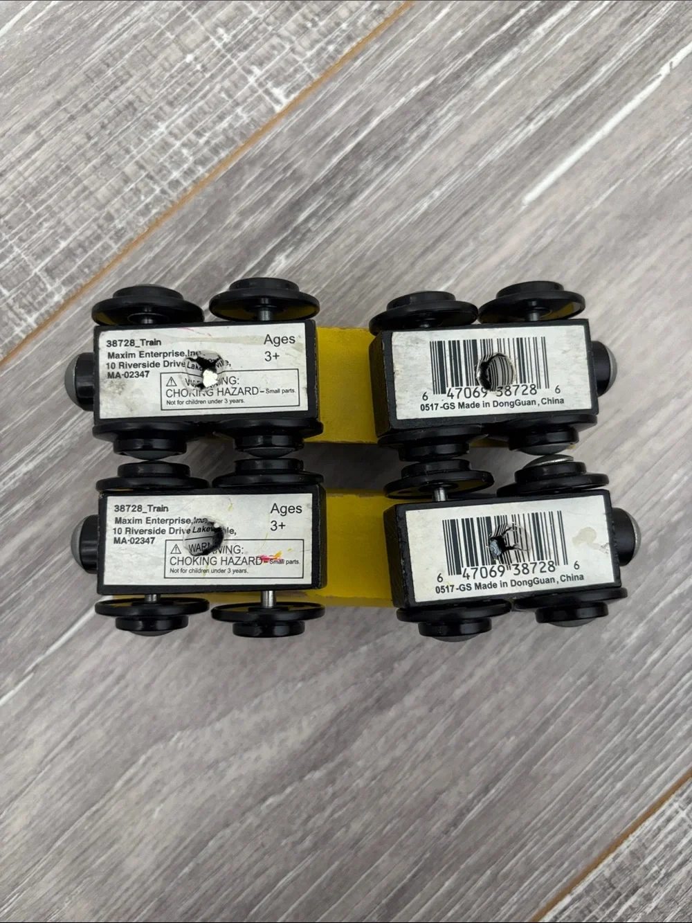 Maxim Wooden Train Set - Yellow